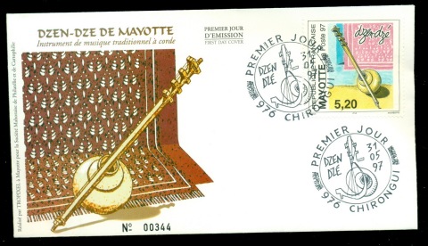 Mayotte 1997 Dzen-Dze Musical Instrument FDC