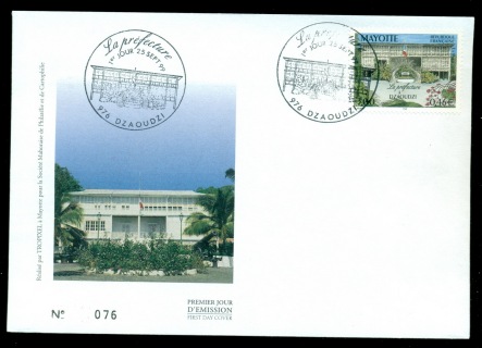 Mayotte 1999 Dzaoudzi Prefecture FDC