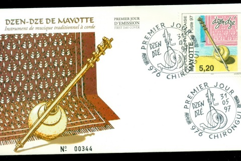 Mayotte 1997 Dzen-Dze Musical Instrument FDC
