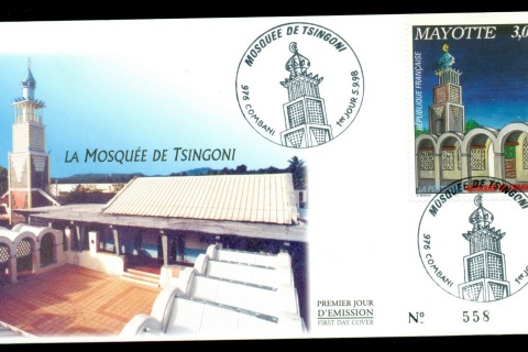 Mayotte 1998 Mosque of Tsingoni FDC