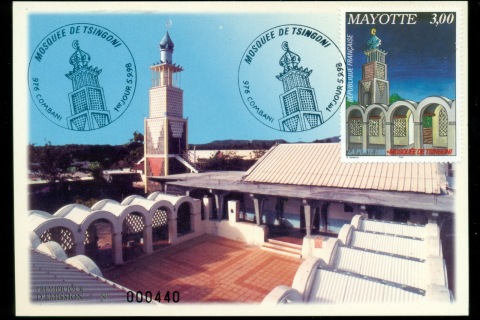 Mayotte 1998 Mosque of Tsingoni Maxicard