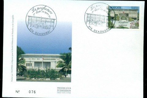Mayotte 1999 Dzaoudzi Prefecture FDC