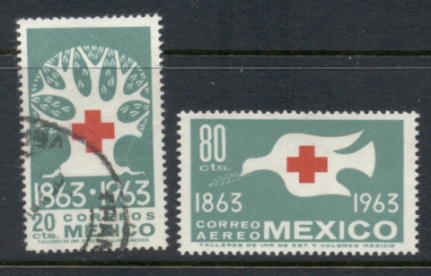 Mexico-1963-Red-Cross-Centenary-MUH-FU