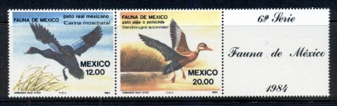 Mexico-1984-Aquatic-Birds-label-MUH