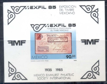 Mexico-1985-MEXPHIL-85-Stamp-Ex-MS-MUH