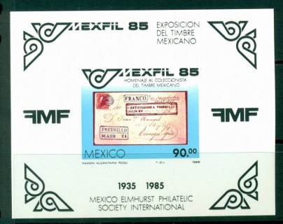 Mexico-1985-Stamp-Ex-MS-MUH-Lot21150