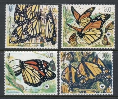 Mexico-1998-WWF-Monarch-Butterflies-MUH