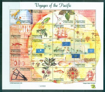 Micronesia-1999-Voyages-of-the-Pacific-sheetlet-MUH