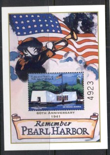 Micronesia-2001-Pearl-Harbour-60th-Anniv-MS-MUH-2