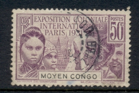 Middle Congo 1931 Colonial Expo 50c