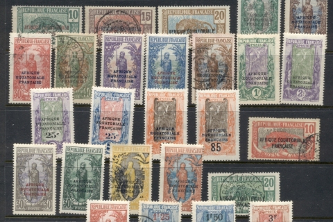 Middle Congo 1924-30 Pictorials Asst Opts