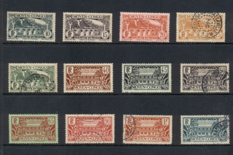 Middle Congo 1933 Pictorials Asst