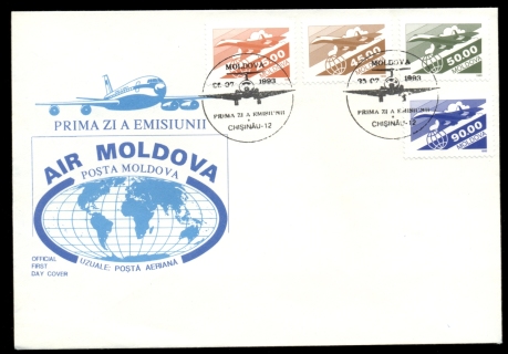 Moldova-1993-Airmail-FDC