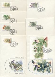 Moldova-1993-Flowers-7x-FDC