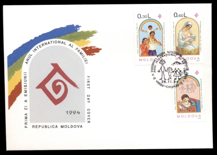 Moldova-1994-International-year-of-the-Family-FDC