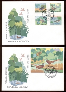 Moldova-1996-Birds-MS-2x-FDC