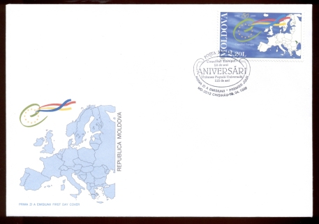 Moldova-1999-Council-of-Europe-FDC