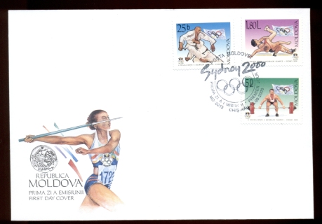 Moldova-2000-Summer-Olympics-Sydney-FDC