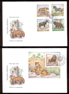 Moldova-2001-Animals-in-Chisinau-Zoo-MS-2xFDC