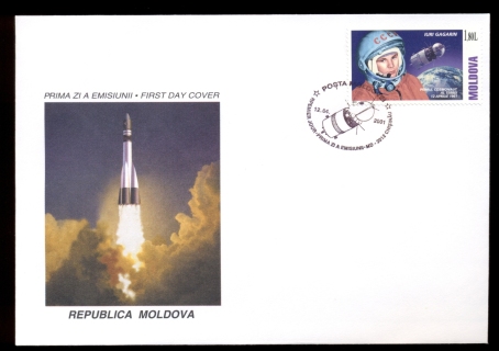 Moldova-2001-Yuri-Gagarin-Space-Flight-FDC