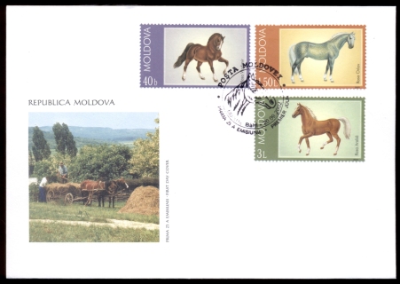 Moldova-2002-Horses-FDC