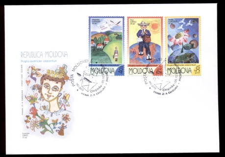 Moldova-2002-Tho-Post-in-Childrens-Art-FDC