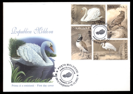 Moldova-2003-Birds-FDC