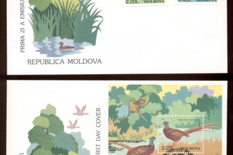 Moldova-1996-Birds-MS-2x-FDC