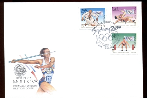 Moldova-2000-Summer-Olympics-Sydney-FDC