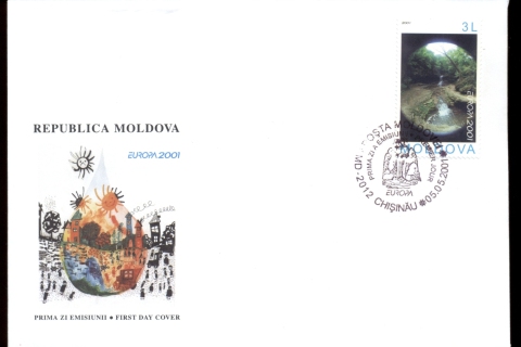 Moldova-2001-Europa-FDC