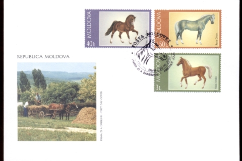 Moldova-2002-Horses-FDC
