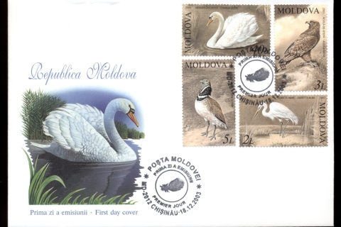 Moldova-2003-Birds-FDC