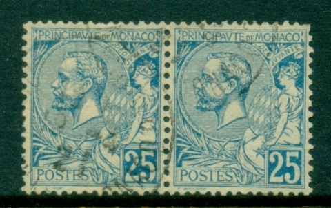 Monaco-1891-1921-Prince-Albert-I-25c-deep-blue-pr-FU