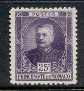 Monaco-1923-24-Prince-Louis-II-25c-MUH