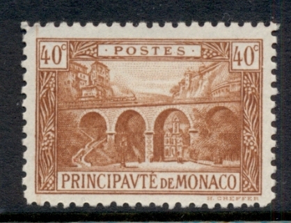 Monaco-1923-24-St-Devote-Viaduct-40c-MUH