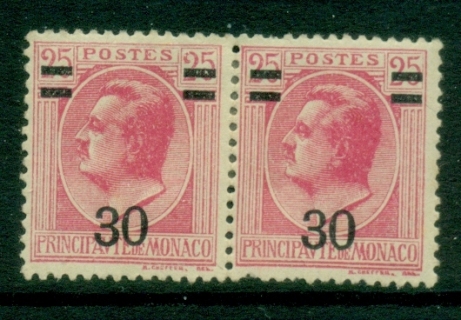 Monaco-1926-31-Surcharge-30c-on-25c-pr-MLH