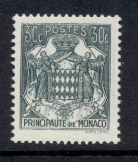 Monaco-1937-43-Coat-of-Arms-30c-MUH