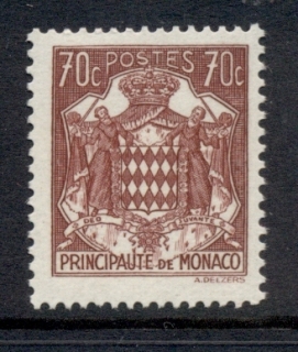 Monaco-1937-43-Coat-of-Arms-70c-MUH