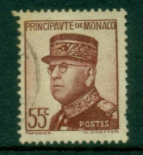 Monaco-1937-43-Prince-Louis-II-55f-FU