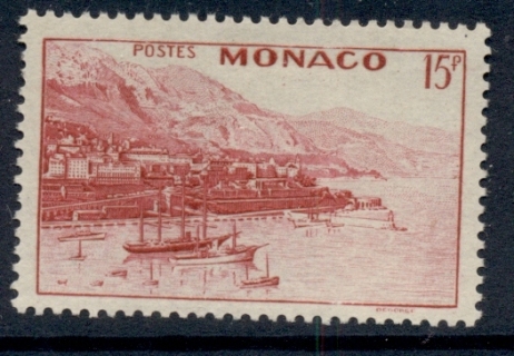 Monaco-1939-46-Harbour-of-Monte-Carlo-15f-MUH