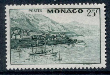 Monaco-1939-46-Harbour-of-Monte-Carlo-25f-MUH