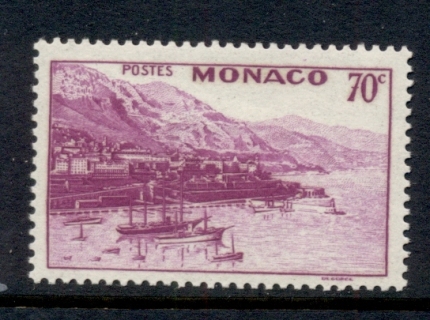 Monaco-1939-46-Harbour-of-Monte-Carlo-70c-MUH