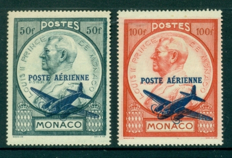 Monaco-1946-Prince-Louis-II-Opt-Airmail-MUH