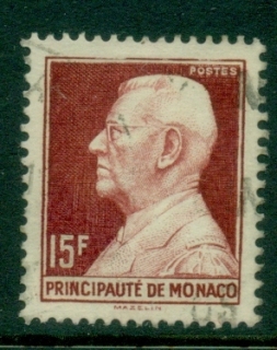 Monaco-1949-Louis-II-15f-brown-crimson-FU