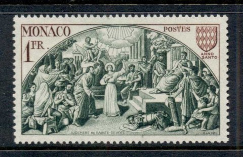 Monaco-1951-Holy-Year-1f-MUH