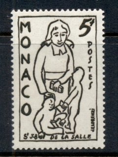 Monaco-1954-Jean-Baptiste-de-la-Salle-5f-MUH