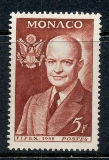 Monaco-1956-Philexfrance-5f-Eisenhower-MUH