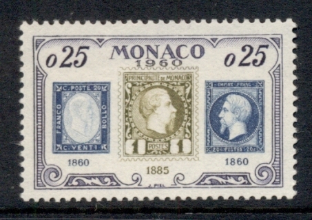 Monaco-1960-Stamp-Anniversary-MUH