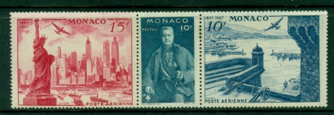 Monaco-1963-Centenary-of-International-Philatelic-Ex-Str3-MLH