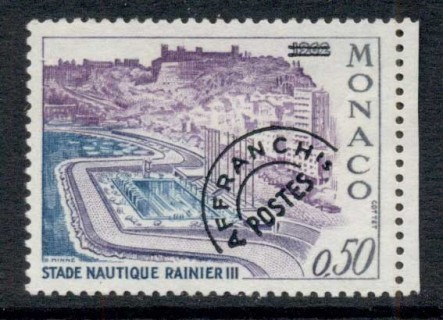 Monaco-1964-67-Rainier-Aquatic-Stadium-Precancel-50c-MUH